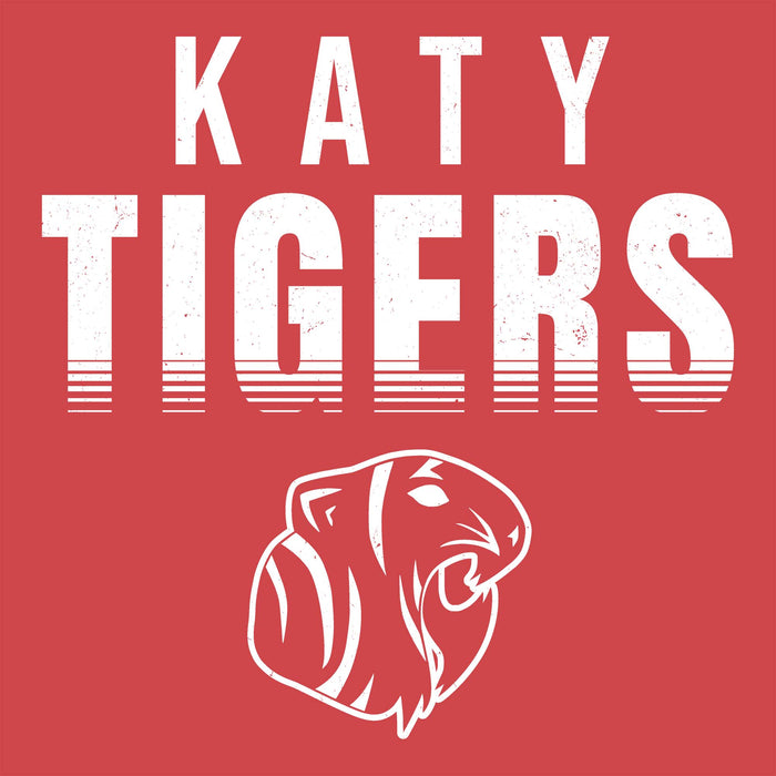 Close-up view of Katy High School Tigers Women's Relaxed Fit T-shirt 024