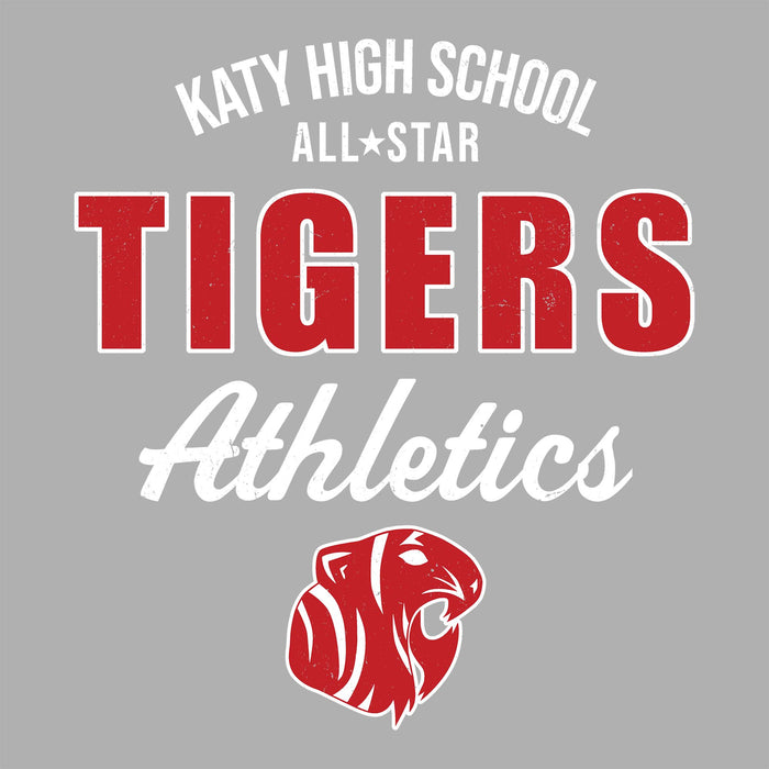 Close-up view of Katy High School Tigers Sport Grey Classic Unisex  T-shirt 034