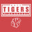 Close-up view of Katy High School Tigers Women's Relaxed Fit T-shirt 049