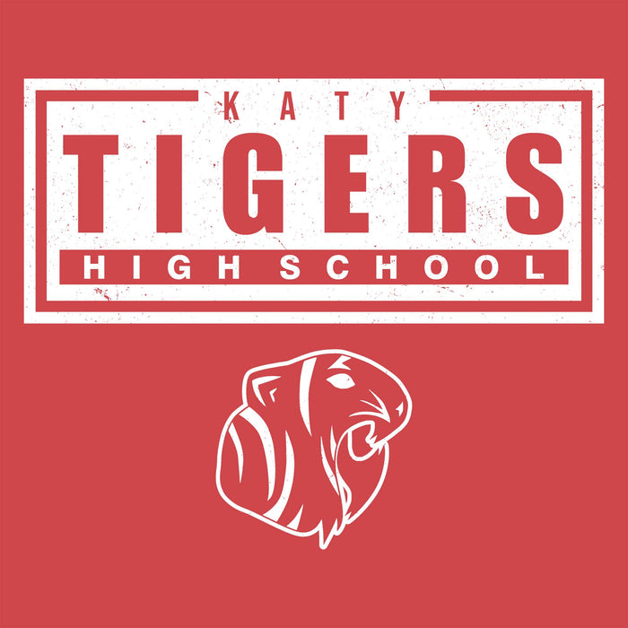 Close-up view of Katy High School Tigers Women's Relaxed Fit T-shirt 049