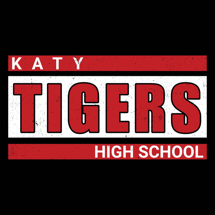 Close-up view of Katy High School Tigers Women's Relaxed Fit T-shirt 098