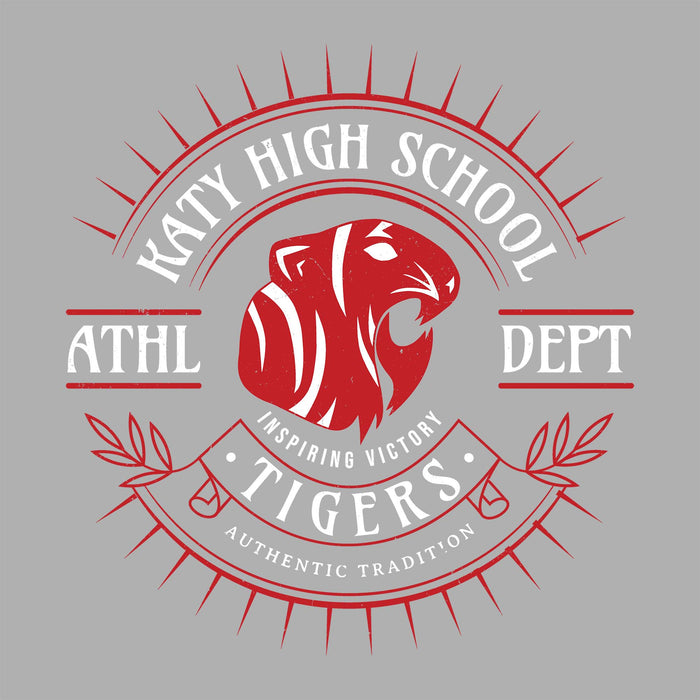 Close-up view of Katy High School Tigers Sport Grey Classic Unisex  T-shirt 201