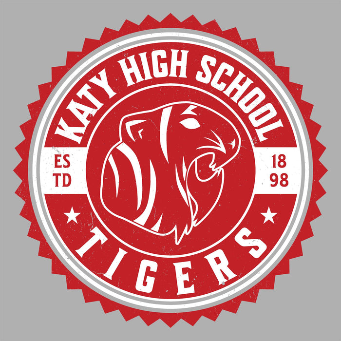 Close-up view of Katy High School Tigers Sport Grey Classic Unisex  T-shirt 203