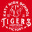 Close-up view of Katy High School Tigers Red Classic Unisex  T-shirt 206