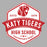 Close-up view of Katy High School Tigers Sport Grey Classic Unisex  T-shirt 209