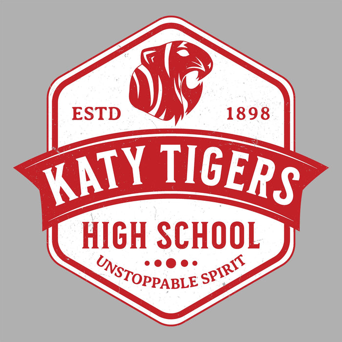 Close-up view of Katy High School Tigers Sport Grey Classic Unisex  T-shirt 209