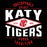 Close-up view of Katy High School Tigers Black Classic Unisex  T-shirt 210