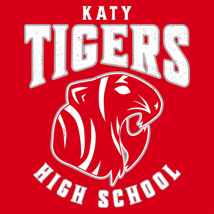 Close-up view of Katy High School Tigers Red Classic Unisex  T-shirt 213
