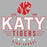 Close-up view of Katy High School Tigers Sport Grey Classic Unisex  T-shirt 217