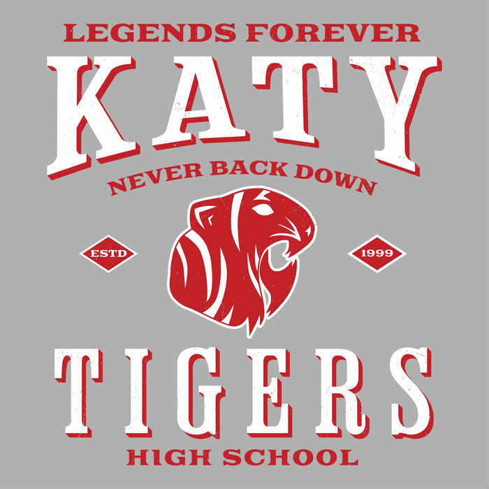 Close-up view of Katy High School Tigers Sport Grey Classic Unisex  T-shirt 230