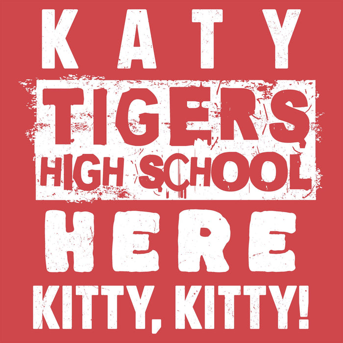 Close-up view of Katy High School Tigers Women's Relaxed Fit T-shirt 231