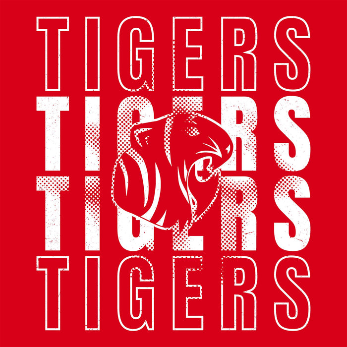 Close-up view of Katy High School Tigers Red Classic Unisex  T-shirt 233