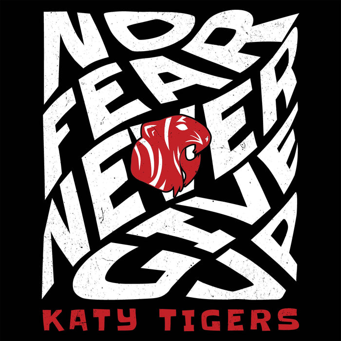 Close-up view of Katy High School Tigers Women's Relaxed Fit T-shirt 236