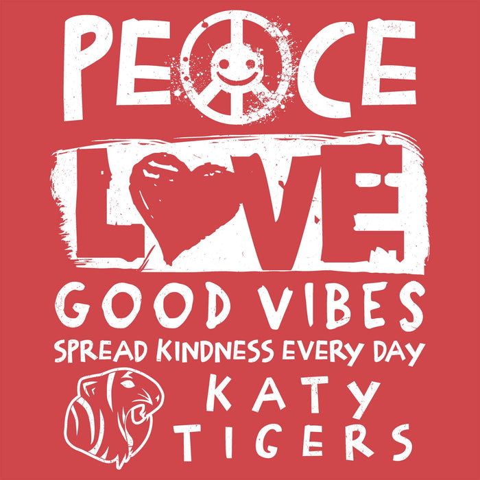 Close-up view of Katy High School Tigers Women's Relaxed Fit T-shirt 240