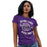 Woman wearing a Klein Cain High School Hurricanes Purple Women's T-shirt 234