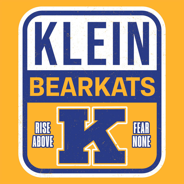 Close-up view of Klein High School Bearkats Gold Classic Unisex T-shirt 001