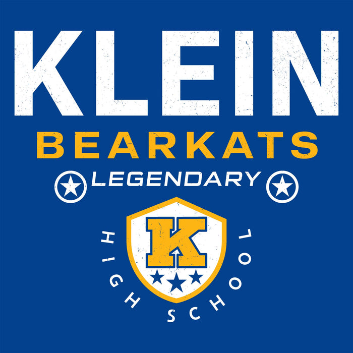 Close-up view of Klein High School Bearkats Women's Royal Blue SoftStyle T-shirt 003