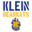 Close-up view of Klein High School Bearkats Unisex 3/4 Sleeve Raglan T-shirt 017