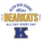 Close-up view of Klein High School Bearkats Unisex 3/4 Sleeve Raglan T-shirt 040