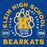 Close-up view of Klein High School Bearkats Royal Blue Classic Unisex T-shirt 208