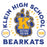 Close-up view of Klein High School Bearkats Unisex 3/4 Sleeve Raglan T-shirt 208