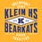 Close-up view of Klein High School Bearkats Gold Classic Unisex T-shirt 210