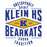 Close-up view of Klein High School Bearkats Unisex 3/4 Sleeve Raglan T-shirt 210