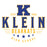 Close-up view of Klein High School Bearkats Unisex 3/4 Sleeve Raglan T-shirt 217