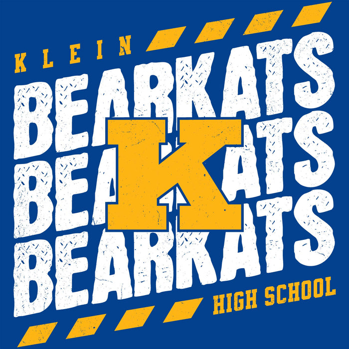 Close-up view of Klein High School Bearkats Royal Blue Classic Unisex T-shirt 223