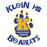 Close-up view of Klein High School Bearkats Unisex 3/4 Sleeve Raglan T-shirt 228