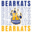 Close-up view of Klein High School Bearkats Unisex 3/4 Sleeve Raglan T-shirt 233