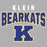 Close-up view of Klein High School Bearkats Women's Sport Grey SoftStyle T-shirt 235