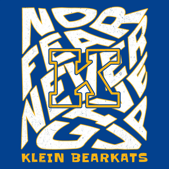 Close-up view of Klein High School Bearkats Royal Blue Classic Unisex T-shirt 236