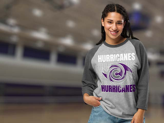 Klein Cain High School Hurricanes Raglan T-shirts All Products Page