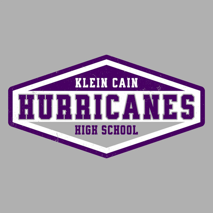 Close-up view of Klein Cain High School Hurricanes Women's Sport Grey SoftStyle T-shirt 009