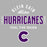 Close-up view of Klein Cain High School Hurricanes Women's Sport Grey SoftStyle T-shirt 040