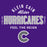 Close-up view of Klein Cain High School Hurricanes Purple Classic Unisex T-shirt 040