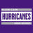 Close-up view of Klein Cain High School Hurricanes Purple Classic Unisex T-shirt 098