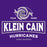 Close-up view of Klein Cain High School Hurricanes Purple Classic Unisex T-shirt 202
