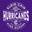 Close-up view of Klein Cain High School Hurricanes Purple Classic Unisex T-shirt 218