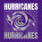 Close-up view of Klein Cain High School Hurricanes Purple Classic Unisex T-shirt 233