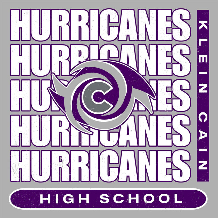 Close-up view of Klein Cain High School Hurricanes Sport Grey Classic Unisex T-shirt 235