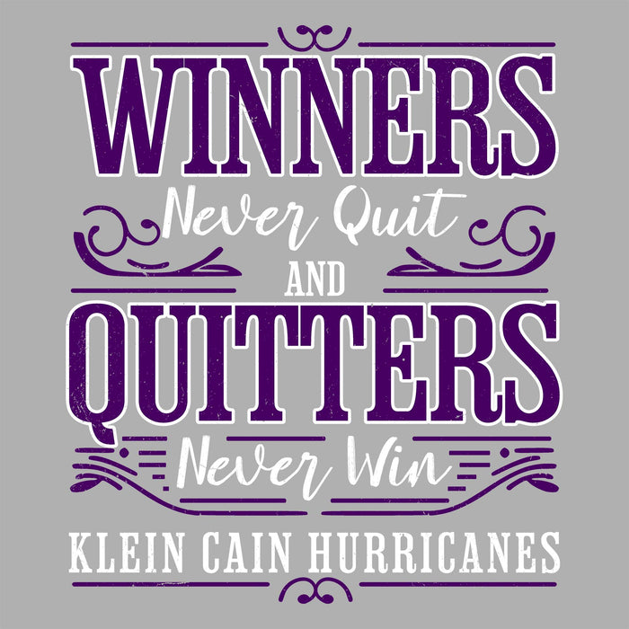 Close-up view of Klein Cain High School Hurricanes Sport Grey Classic Unisex T-shirt 237