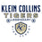 Close-up view of Klein Collins High School Tigers Unisex 3/4 Sleeve Raglan T-shirt 003