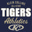 Close-up view of Klein Collins High School Tigers Classic Unisex Navy T-shirt 034