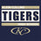Close-up view of Klein Collins High School Tigers Women's Navy Blue SoftStyle T-shirt 098