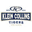 Close-up view of Klein Collins High School Tigers Unisex 3/4 Sleeve Raglan T-shirt 202
