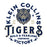 Close-up view of Klein Collins High School Tigers Unisex 3/4 Sleeve Raglan T-shirt 206
