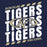 Close-up view of Klein Collins High School Tigers Women's Navy Blue SoftStyle T-shirt 223