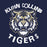 Close-up view of Klein Collins High School Tigers Classic Unisex Navy T-shirt 228